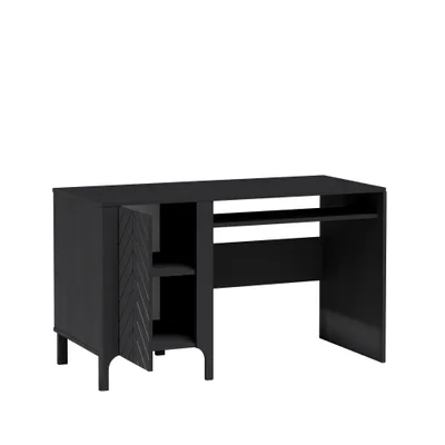 Produktbild von BETTSO Eleganter Schreibtisch LUMI Schwarz für das Schlafzimmer
