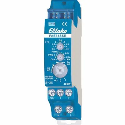 Immagine prodotto di Eltako FAE14SSR Attuatore di commutazione bus RS485 a 2 canali con guida top-hat (30014029)