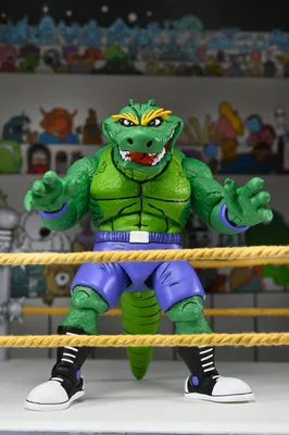 Zdjęcie produktu dla Wojownicze Żółwie Ninja (Archie Comics) Actionfigur Stump Wrestling Leatherhead 18 cm