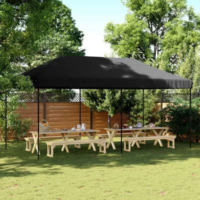 Image de Maison Exclusive - Tente de réception pliable Pop-Up noire 580 x 292 x 315 cm