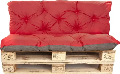 Produktbild von Palettenkissen set 120x60x50cm, Palettenkissen Rot, Gartenkissen, europaletten sitzkissen, palettenkissen outdoor, Satz Kissen für Gartenmöbel