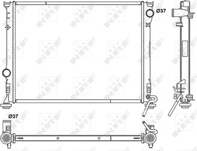 Obrázek produktu pro Chladič, chlazení motoru NRF 53041