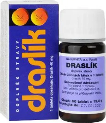 Productafbeelding van Draslík 40mg, 60 tabletten, Naturvita