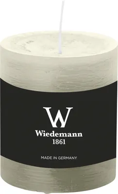 Produktbild von Wiedemann Marble Rustik Kerzen, Stumpenkerzen, Weiß 80 x Ø 68 mm