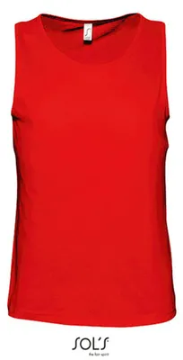 Image de SOLs 11465 | Débardeur homme T-Shirt Justin - Couleur : Rouge - Taille : M
