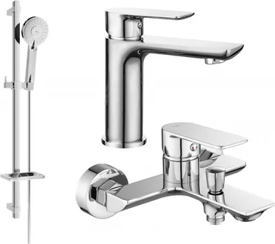 Produktbild von Mexen Alfa DQ40 Badewannenset, Chrom - 745703DQ40-00