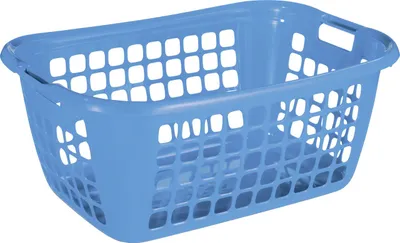 Produktbild von Sunware Wäschekorb Basic 79L blau 65 x 45 x 27 cm