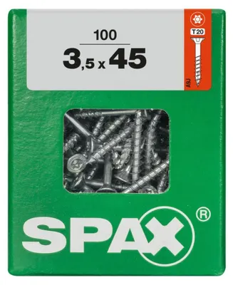 Produktbild von Spax Universalschrauben 3.5 x 45 mm TX 20 - 100 Stk.