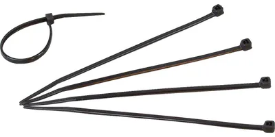 Produktbild von Kabelbinder schwarz 150x3,6mm Kunststoffzunge/-nase, 328402098