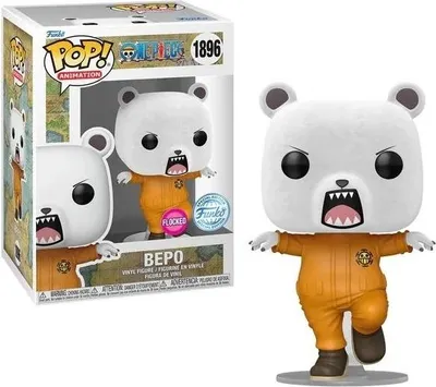 Zdjęcie produktu dla Funko POP One Piece 1896 Bepo Flocked Special Edition Limitowana Figurka Kolekcjonerska