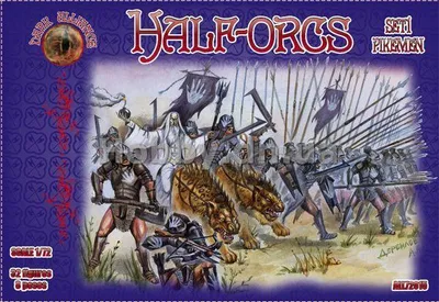 Image de ALLIANCE Demi-orques piquiers  set 1  1:72 ALL72015