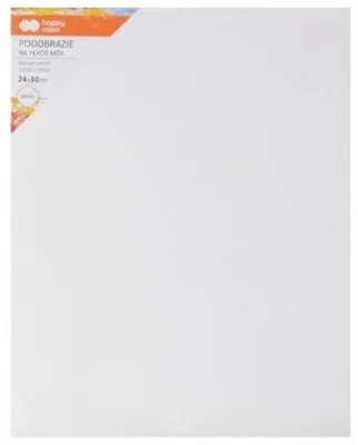 Image de Toile de coton 24x30cm blanc HAPPY COLOR