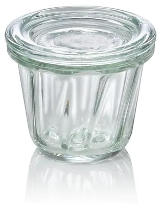 Zdjęcie produktu dla 12x szklany słoik Weck do ciasta Bundt z pokrywką 80 ml