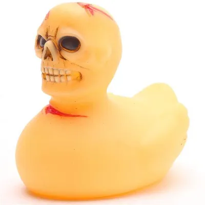 Produktbild von Badeente Horror I gelb Vinyl 7,5 cm