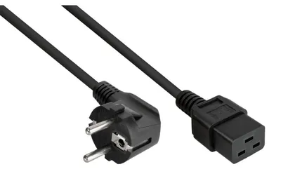 Obrázok produktu pre Kabelmeister SK0190-S018, 1,8 m, Zástrčka typu E + F, IEC C19, H05VV-F, 250 V, 16 A