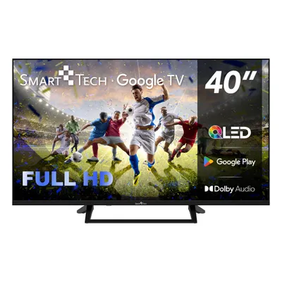 Produktbild von Smart Tech 40QG01V, 40 Zoll (101 cm) FHD – QLED Smart Google Television, YouTube, Netflix, Amazon Prime Video, Disney+, Spotify, TED