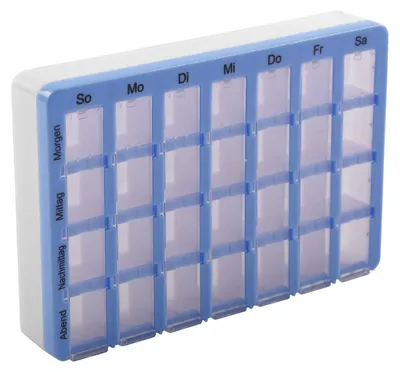 Produktbild von 7 Tage Pillenbox Medikamentenbox Tablettenbox Pillendose Wochenbox Spender Dose