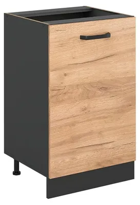 Zdjęcie produktu dla Szafki kuchenne Vicco R-Line Dąb goldkraft/Antracyt 50 cm bez blatu roboczego, Model 70283