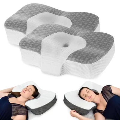 Zdjęcie produktu dla Ergonomiczna poduszka pod głowę z pianki memory dla osób śpiących na boku