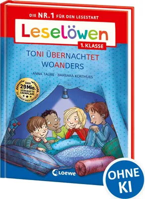 Produktbild von Leselöwen 1. Klasse - Toni übernachtet woanders (Großbuchstabenausgabe)