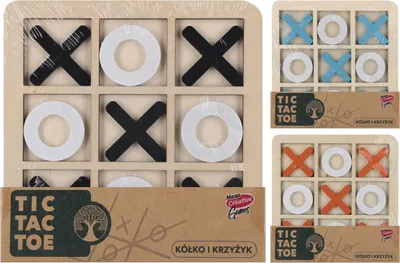 Immagine prodotto di Gioco Tic-Tac-Toe in legno, 1 pezzo, assortito