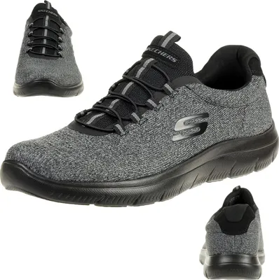 Produktbild von Skechers Sport Mens SUMMITS FORTON Sneakers WIDE FIT Herren Schuhe Schwarz, Schuhgröße:45 EU