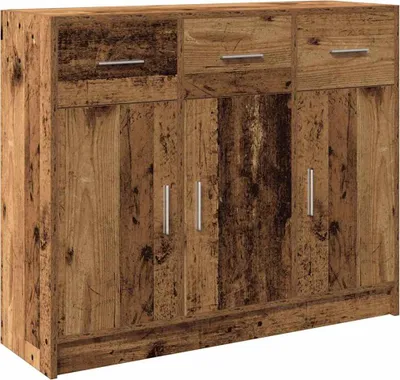 Image de Buffet vieux bois 91x28x75 cm bois d'ingénierie
