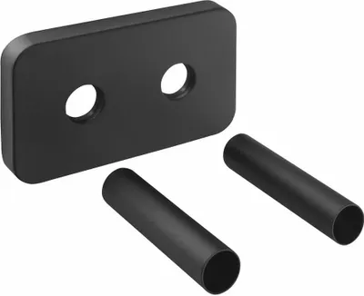 Produktbild von Bruckner WICHER Rosette für Mittelanschluss 50mm, Schwarz matt