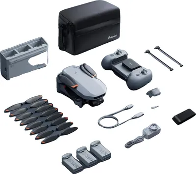Zdjęcie produktu dla Dron z kamerą, wideo 4K, funkcje AI, zestaw Fly More Combo, UE