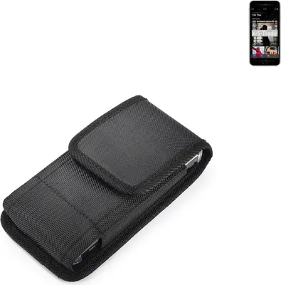 Produktbild von Holster Gürteltasche kompatibel mit Apple iPhone SE (2020) Holster Gürtel Tasche wasserabweisend Handy Hülle Schutz Hülle Outdoor schwarz