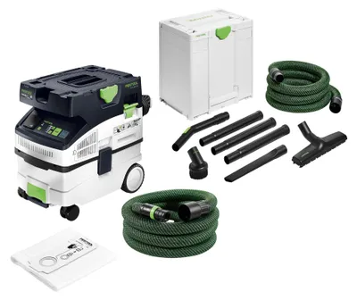 Produktbild von Festool CTM MIDI I CLEANTEC Absaugmobil 1200 Watt 15 l Staubkl. M + RS-HW D 36-Plus Handwerker Reinigungsset