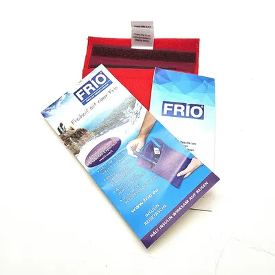 Immagine prodotto di Borsa termica FRIO per insulina e glaucoma 14 x 12 cm ROSSA SENZA impacco di ghiaccio e batterie