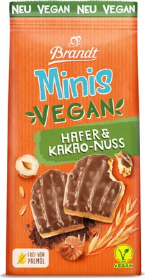 Produktbild von Brandt Minis Vegan Hafer und Kakao Nuss Zwieback 85g