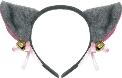Produktbild von Oblique Unique Haarreif Katzen Ohren Haarreifen für Fasching Karneval Motto Party Katze Kostüm Accessoire - grau