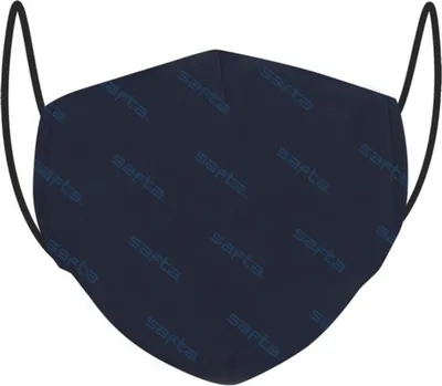 Image de Masque d'hygiène réutilisable en tissu Safta adulte bleu marine
