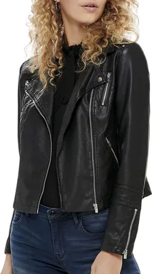Produktbild von ONLY 15153079, Weiblich, Erwachsener, Regular fit, Polyester, Viskose, Polyurethan (PU), Schwarz
