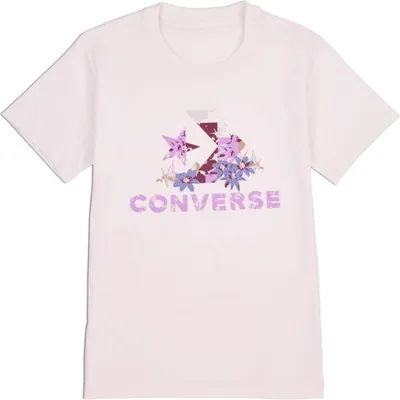 Produktbild von Converse  Uni T-Shirt Damen Abstract Flowers Weiß M