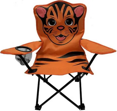 Produktbild von LEX Anglersessel für Kinder mit Getränkehalter CM1000 Tiger (orange)