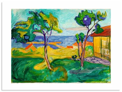 Produktbild von ARTland Wandbild Alu für Innen & Outdoor Der Garten in Asgardstrand. 1904-05 Größe: 60x45 cm
