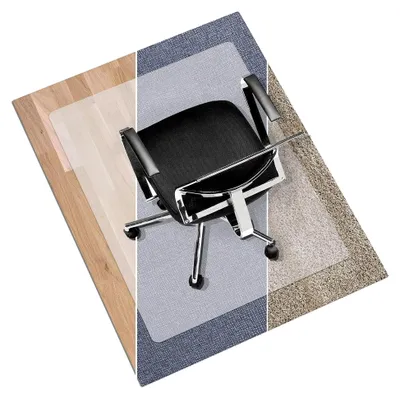 Produktbild von Bodenschutzmatte - Größenwahl, kratzfest, rutschfest, milchweiß - Bodenmatte, Bodenschutz, Bürostuhlunterlage, Unterlegmatte, Schutzmatte für Laminat, Parkett, Hartböden (116 x 200 cm)