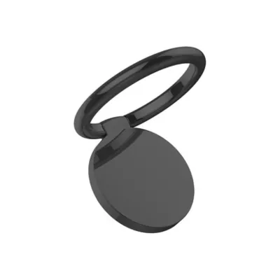 Produktbild von Telefonständer 360-Grad-Rotation Selbstklebender Metallfinger-Ring-Telefonhalter für Telefone-Schwarz