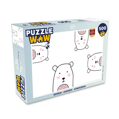 Obrázek produktu pro MuchoWow MuchoWow® Puzzle 500 ks Medvěd - Děti - Zvířata