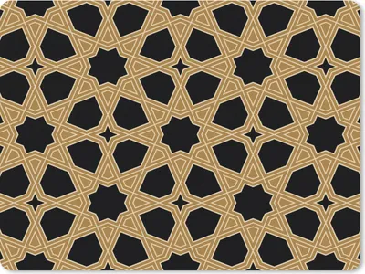 Produktbild von MuchoWow® Mauspad Mousepad Geometrisch - Muster - Arabisch 23x19 cm - Mousepads - Maus Mat - Pad - Mausunterlage - Schreibtischunterlage - Mauspad