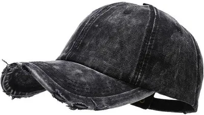 Zdjęcie produktu dla Klasyczna czapka baseballowa w stylu vintage, czarna, bawełniana, dżinsowa