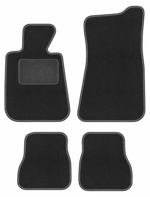 Immagine prodotto di Tappetini in moquette per BMW 3 E30 1986-1993 (cabrio) – set 4 pezzi, grigio grafite, su misura – Wielganizator LUX