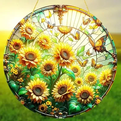 Immagine prodotto di Cattura Sole Girasole - Elegante Acchiappasole in Acrilico KP32200
