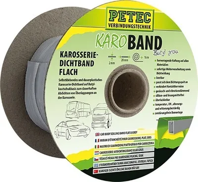 Immagine prodotto di Nastro sigillante Petec grigio piatto 20 mm x 2 mm 16 metri 87520 - Quantità: 1x