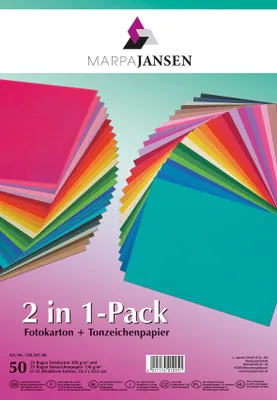Produktbild von Sortierung Tonpapier & Fotokarton, 50 Blatt
