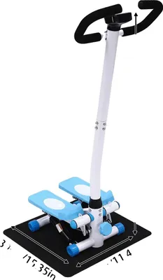Obrázok produktu pre Stepper, LCD displej, nastaviteľný odpor, modrý