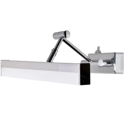 Produktbild von LED Bad- Spiegellampe mit Schalter verstellbar Chrom 37cm